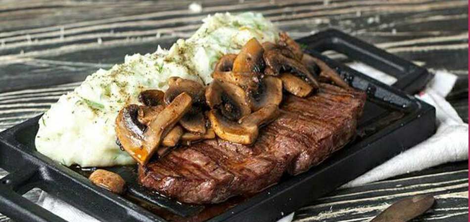 Juicy steak and mashed potatoes are on the savoury menu
