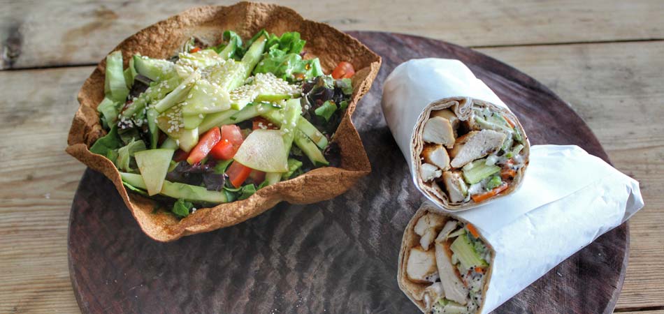 Ferda's serves a variety of wraps and salads